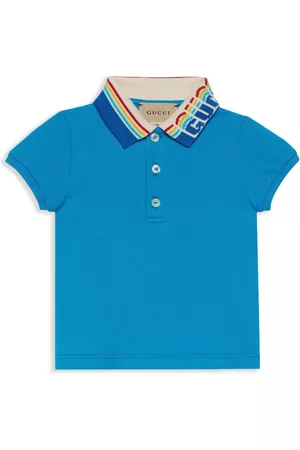 Gucci Poloshirts - Intarsia-logo striped polo shirt