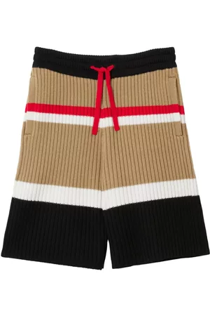 Burberry Jongens Shorts - Striped Wool Blend Shorts