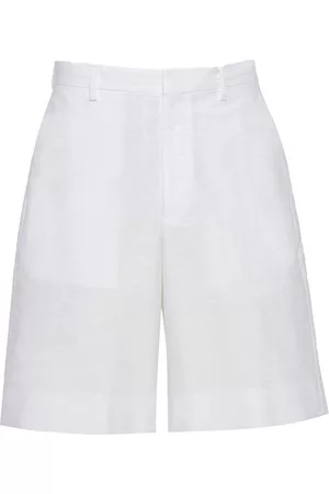 Prada Heren Bermuda's - Triangle-logo bermuda shorts