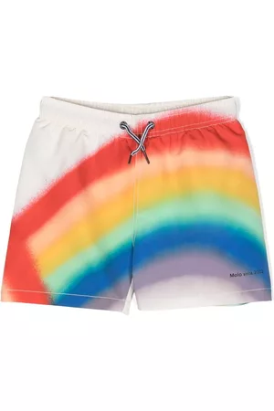 Molo Shorts - Rainbow-print swim shorts