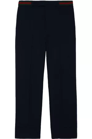 Gucci Heren Broeken - Web-detail straight-leg trousers