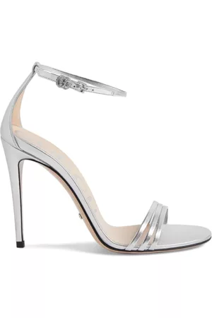 Gucci Dames Leren Sandalen - Metallic leather sandals
