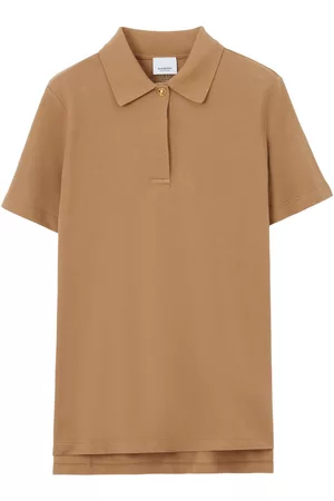Burberry Dames Poloshirts - Piqué cotton polo shirt