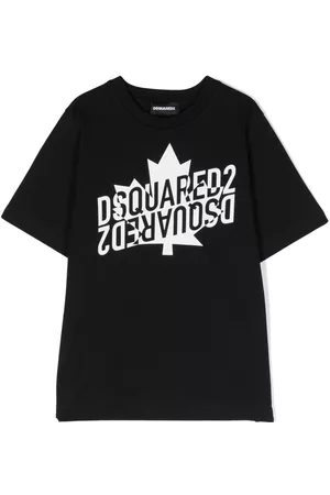 Dsquared2 Jongens T-shirts - Logo-print short-sleeved cotton T-shirt