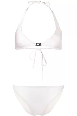 Fendi Dames Bikini's - FF halterneck bikini set
