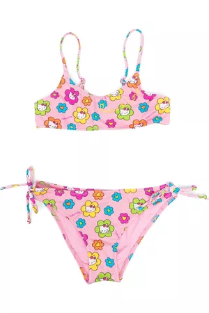 MC2 SAINT BARTH Meisjes Tankini's - Graphic-print bandeau bikini