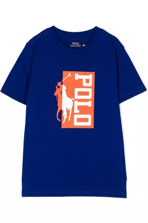 Ralph Lauren Jongens Poloshirts - Polo-Pony print cotton T-shirt