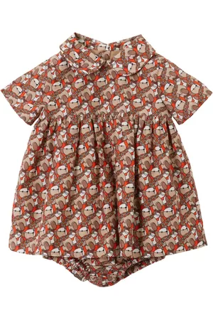 Burberry Meisjes Geprinte jurken - Thomas Bear-print cotton dress