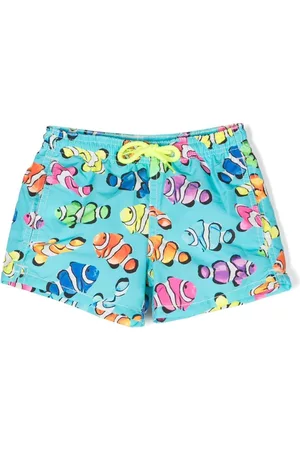 MC2 SAINT BARTH Shorts - Fish-print swim shorts