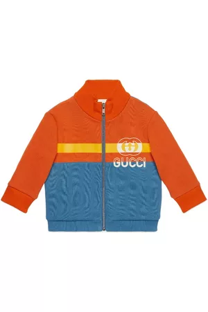 Gucci Sweaters - Interlocking G zipped cotton sweatshirt