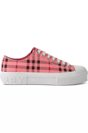 Burberry Dames Sneakers - Check-print lace-up sneakers
