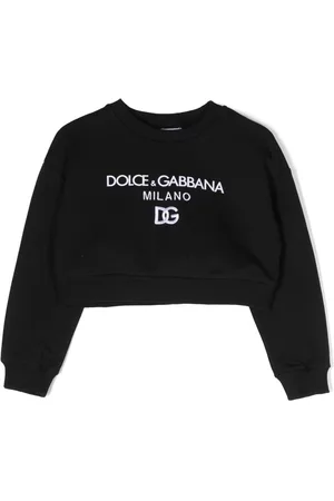 Dolce & Gabbana Jongens Sweaters - Logo-print cotton sweatshirt