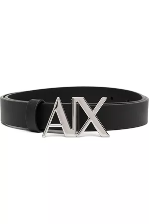 Armani Exchange Dames Riemen - Logo-buckle leather belt