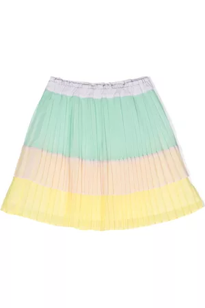 Stella McCartney Meisjes Katoenen Rokken - A-line pleated cotton miniskirt