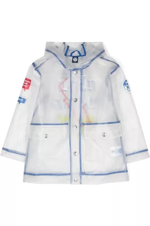 North Sails Jongens Regenjassen - Graphic-print hooded rain jacket