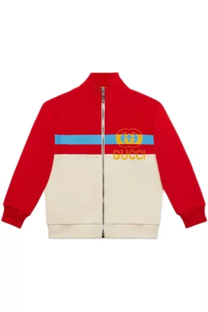 Gucci Jongens Korte jassen - Panelled-design zipped cotton jacket