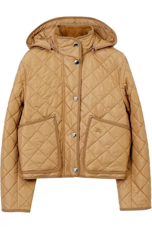 Burberry Dames Donsjassen - Diamond-quilted hooded jacket