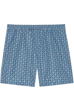 Gucci Heren Shorts - Interlocking G-print swim shorts