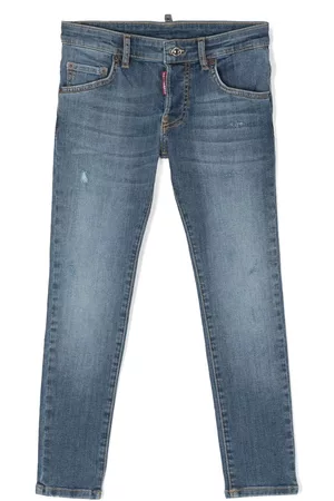 Dsquared2 Jongens Skinny - Logo-patch skinny-cut jeans
