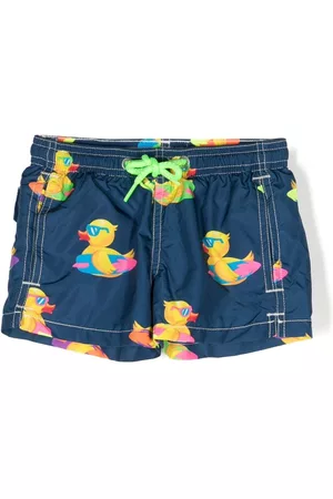 MC2 SAINT BARTH Shorts - Ducky-print surfboard swim shorts