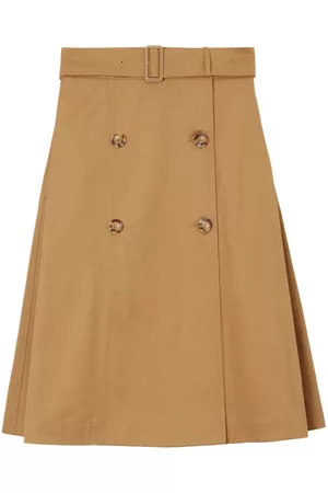 Burberry Dames Rokken - Belted-waist flared skirt