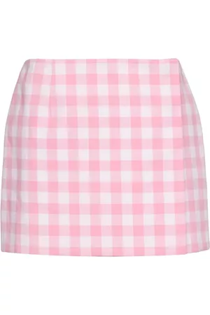 Prada Dames Korte rokken - Gingham wrap mini skirt