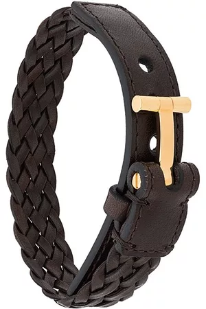 Tom Ford Heren Armbanden - T logo braided bracelet