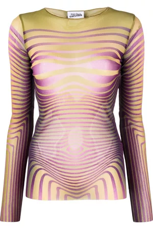 Jean Paul Gaultier Dames Overhemden - Body Morphing long-sleeve top