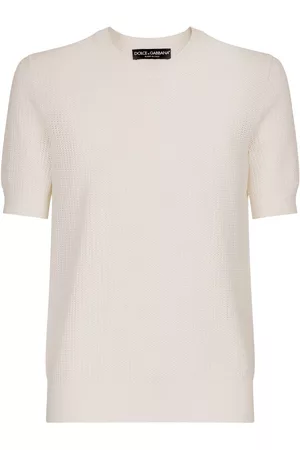 Dolce & Gabbana Heren Gebreide Vesten - Short-sleeve knitted T-shirt