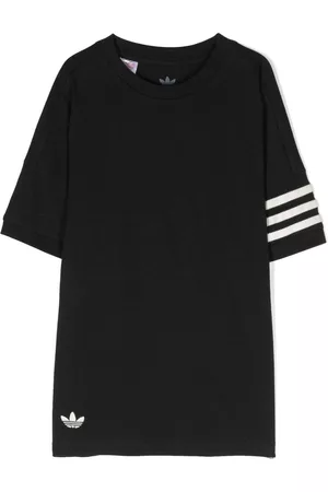 adidas Jongens T-shirts - Logo-embroidered cotton T-shirt