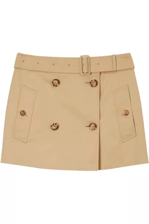 Burberry Dames Katoenen Rokken - Gabardine Trench cotton miniskirt