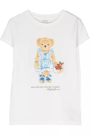 Ralph Lauren Meisjes Poloshirts - Polo Bear cotton T-shirt