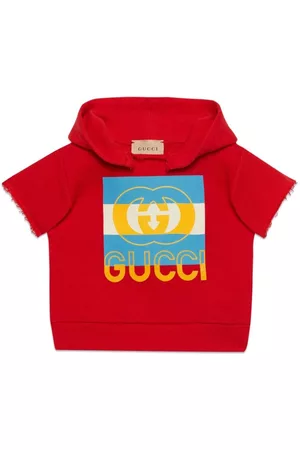 Gucci Korte mouw - Logo-print short-sleeve hoodie