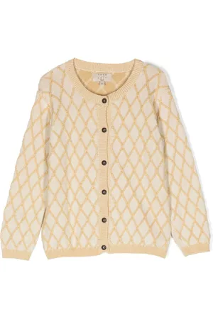 Coco Au Lait Meisjes Cardigans - Geometric-pattern button-up cardigan