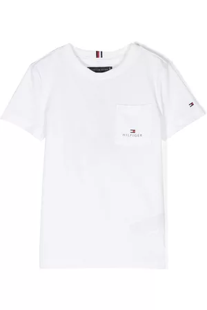 Tommy Hilfiger Jongens T-shirts - Logo-print cotton T-shirt