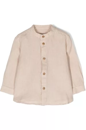 Zhoe & Tobiah Jongens Lange Mouwen Overhemden - Long-sleeve buttoned linen shirt