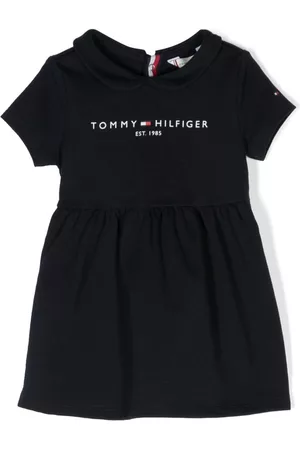 Tommy Hilfiger Meisjes Casual jurken - Logo-print stretch-cotton dress