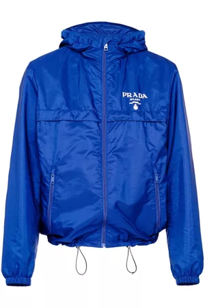 Prada Heren Donsjassen - Re-Nylon logo-print blouson jacket