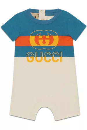 Gucci Rompertjes - Web-print cotton romper