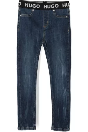 Hugo Kids Skinny - Logo-print skinny jeans