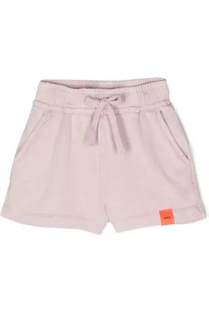 Aspesi Kids Shorts - Logo-patch cotton shorts