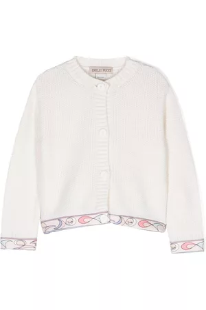 PUCCI Junior Meisjes Cardigans - Round-neck knitted cardigan