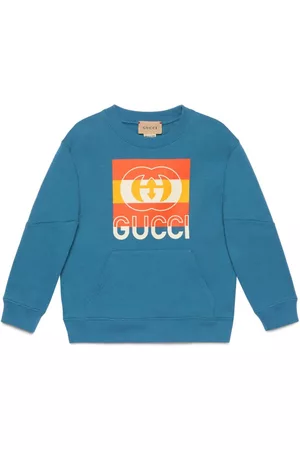 Gucci Jongens Sweaters - Web-print cotton sweatshirt
