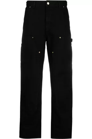 Carhartt Dames Broeken - Logo-patch cotton straight trousers