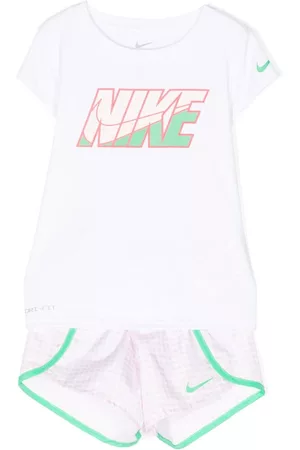 Nike Meisjes Shorts - Check-print contrast-trim shorts