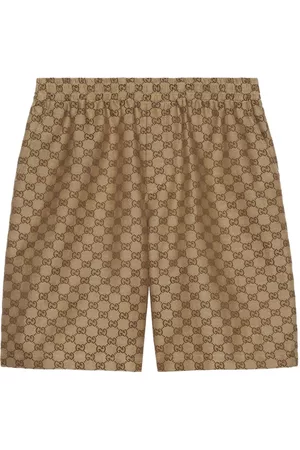 Gucci Heren Bermuda's - GG supreme linen shorts