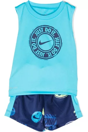 Nike Jongens Shorts - Logo-print elastic-waist shorts