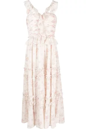 Ralph Lauren Dames Midi jurken - Ruffle-detail midi dress