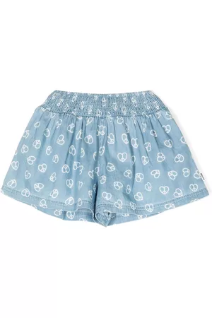 Molo Meisjes Shorts - Heart-print cotton shorts