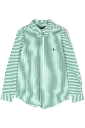Ralph Lauren Jongens Lange Mouwen Overhemden - Striped long-sleeve shirt